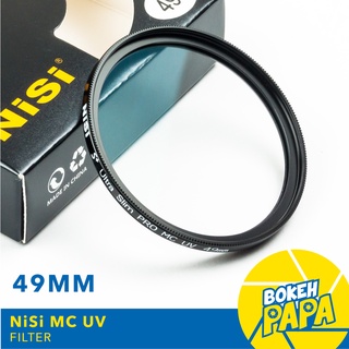 NISI 49mm MC UV Filter ที่กรองรังสียูวีโซด์ขนาดบางเป็นพิเศษ Professional MC ตัวกรองยูวีด้านคู่ 12 การเคลือบหลายชั้นกรอง