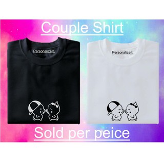 Personalize it couple shirts piglets initial tees unisex minimalist sold per peice