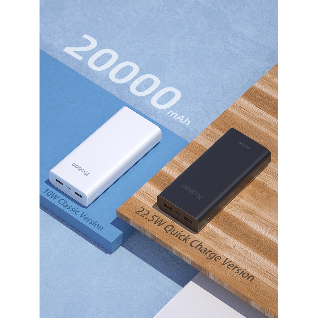 พาเวอร์แบงค์-แบตสำรอง-20000-แอมป์-yoobao-รุ่น-s22-v2-powerbank-20000mah-fast-charge-2-1a-สินค้ามีพร้อมส่ง