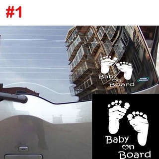 ภาพขนาดย่อของภาพหน้าปกสินค้าสติกเกอร์ติดรถน่ารัก / ไวนิล Baby In Car Baby on Board Safety Sign Sticker จากร้าน 551696973.th บน Shopee
