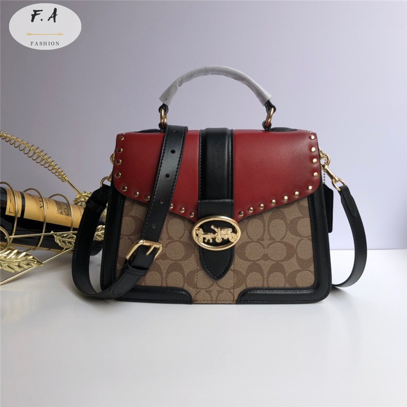 f-a-ของแท้-100-coach-0468-กระเป๋าสะพายไหล่ข้างเดียวสำหรับผู้หญิงสไตล์ใหม่-กระเป๋าสะพายข้าง-กระเป๋าถือ-สายสะพายไ