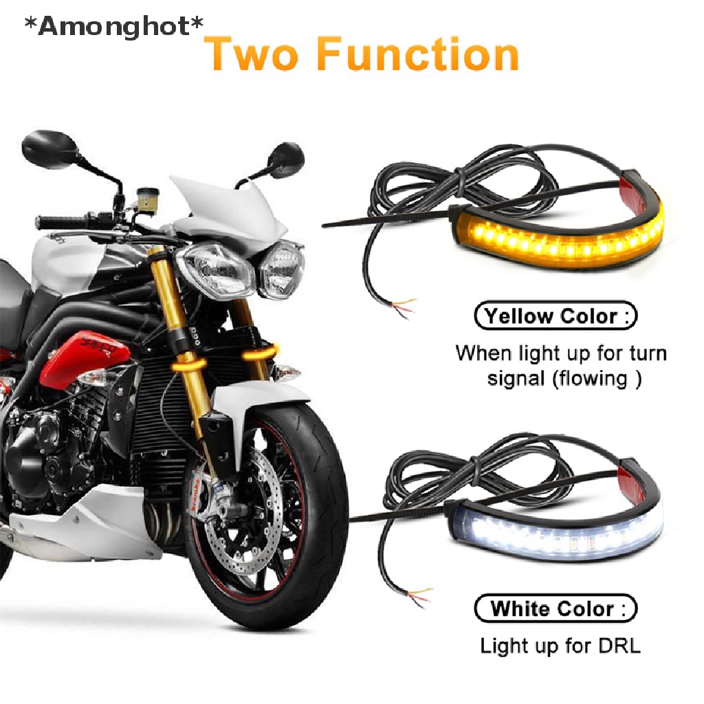 amonghot-แถบไฟเลี้ยวรถจักรยานยนต์-led-และแหวนไฟกระพริบ-drl-moto-ขายดี