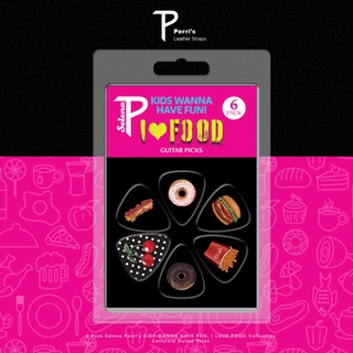 Perris "I Love Food" Pick Collection ปิ๊กกีตาร์ชุด 6 ชิ้น (Made in Canada)