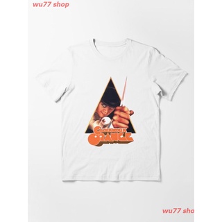 New CLOCKWORK ORANGE Essential T-Shirt เสื้อยืด ดพิมพ์ลาย เสื้อยืดผ้าฝ้าย คอกลม cotton ความนิยม sale Unisex