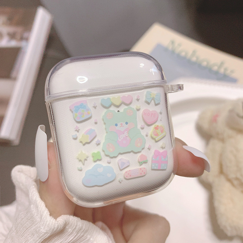 เคสหูฟังซิลิโคน-แบบนิ่ม-ลายการ์ตูน-สำหรับ-airpods1-2-airpods-pro