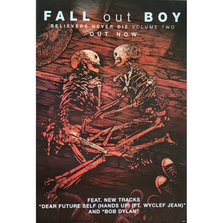โปสเตอร์ Fall Out Boy ฟอลล์เอาต์บอย วง ดนตรี ป็อปพังก์ อเมริกา รูป ภาพ ติดผนัง สวยๆ poster (88 x 60 ซม.โดยประมาณ)