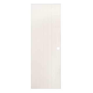 Bathroom door AZLE 70X180CM CREAM 1 AZLE-1 DOOR Door frame Door window ประตูห้องน้ำ ประตูห้องน้ำPVC บานประกอบ AZLE-1 บาน