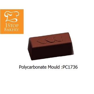 POLY PC1736 Regtangle 3 Heart Chocolate Molds NR.30