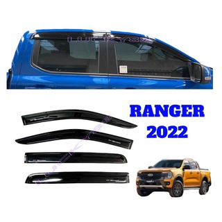 ภาพหน้าปกสินค้า(โค้ดP8RNH ลด15%*) กันสาด / คิ้วกันสาด ฟอร์ด เรนเจอร์ Ford Ranger Next Gen ปี 2022 สีดำทึบ ที่เกี่ยวข้อง