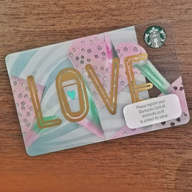 ภาพหน้าปกสินค้าบัตร Starbucks ลาย LOVE / มูลค่า 500 บาท จากร้าน johnnystb บน Shopee