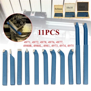 ชุดดอกสว่านกลึงคาร์ไบด์ โลหะ ขนาดเล็ก 8 10 12 มม. สําหรับเครื่องกลึง โลหะ 11 ชิ้น