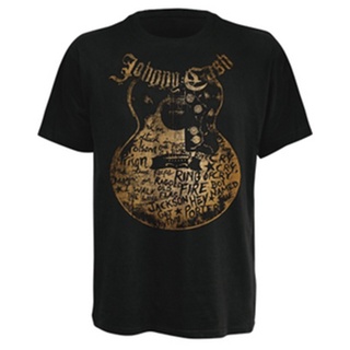 เสื้อยืดผ้าฝ้ายพิมพ์ลายคลาสสิก เสื้อยืด พิมพ์ลาย Johnny Cash สําหรับผู้ชาย