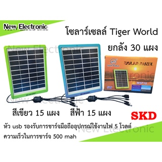 แผงโซลาร์เซลล์ Tiger World ยกลัง (30 แผง) 9 โวลต์ 5 วัตต์