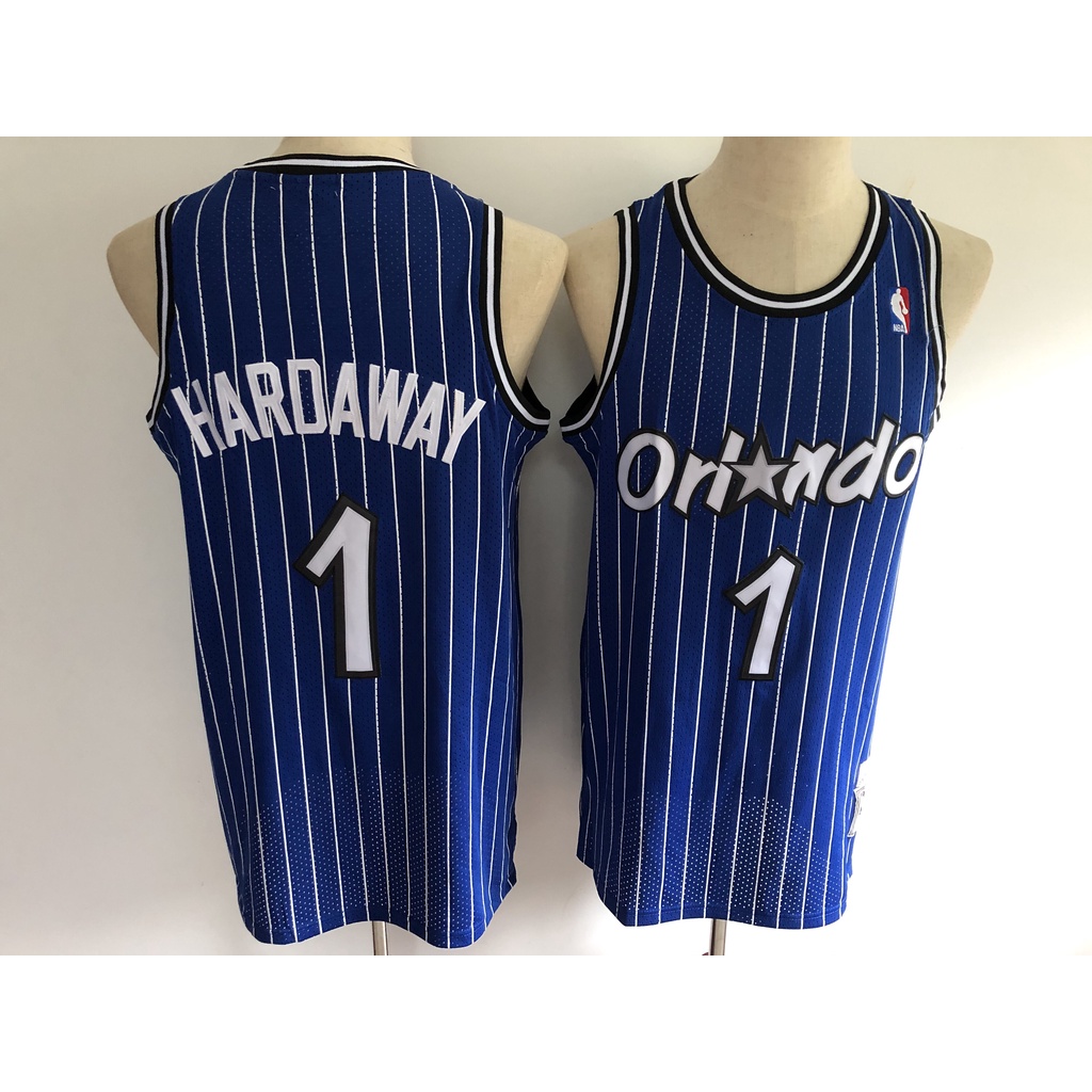 orlando-magic-1-anfernee-hardaway-basketball-jersey-short-sleeved-tracksuit-เสื้อบาส-เสื้อกีฬาผู้ชาย