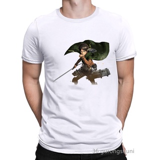 เสื้อยืดโอเวอร์ไซส์ใหม่ เสื้อยืดแขนสั้น พิมพ์ลายการ์ตูนมังงะ Attack On Titan Eren Mikasa สไตล์ญี่ปุ่น สําหรับผู้ชาย 2022