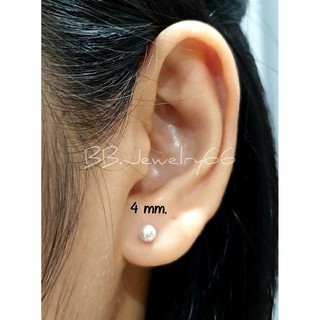 ภาพขนาดย่อของภาพหน้าปกสินค้า(1 คู่) 2 mm. - 8 mm. ต่างหูเงิน 92.5% ทรงหมุด Minimal earings สำหรับคนแพ้ง่าย ใส่ติดหูได้เลยค่ะ Silver925 หมุดเงิน จากร้าน bb.jewelry66 บน Shopee ภาพที่ 4