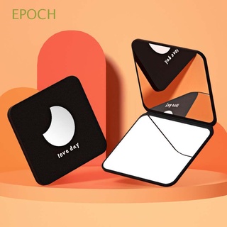 Epoch กระจกแต่งหน้า ทรงสี่เหลี่ยม ขนาดเล็ก พับได้ สองด้าน แบบพกพา สําหรับนักเรียน เดินทาง ของขวัญ