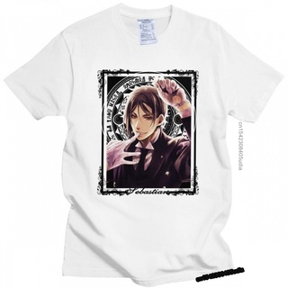 เสื้อยืดคอกลม ผ้าฝ้าย พิมพ์ลาย Michaelis Black Butler Homme Pure Ciel Phantomhive สําหรับผู้ชาย O65YT665855สาม