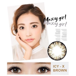 คอนแทคเลนส์🌈Icy-x🌈 Brown/Gray (Pitchylens) ขนาดบิ๊กอาย💖