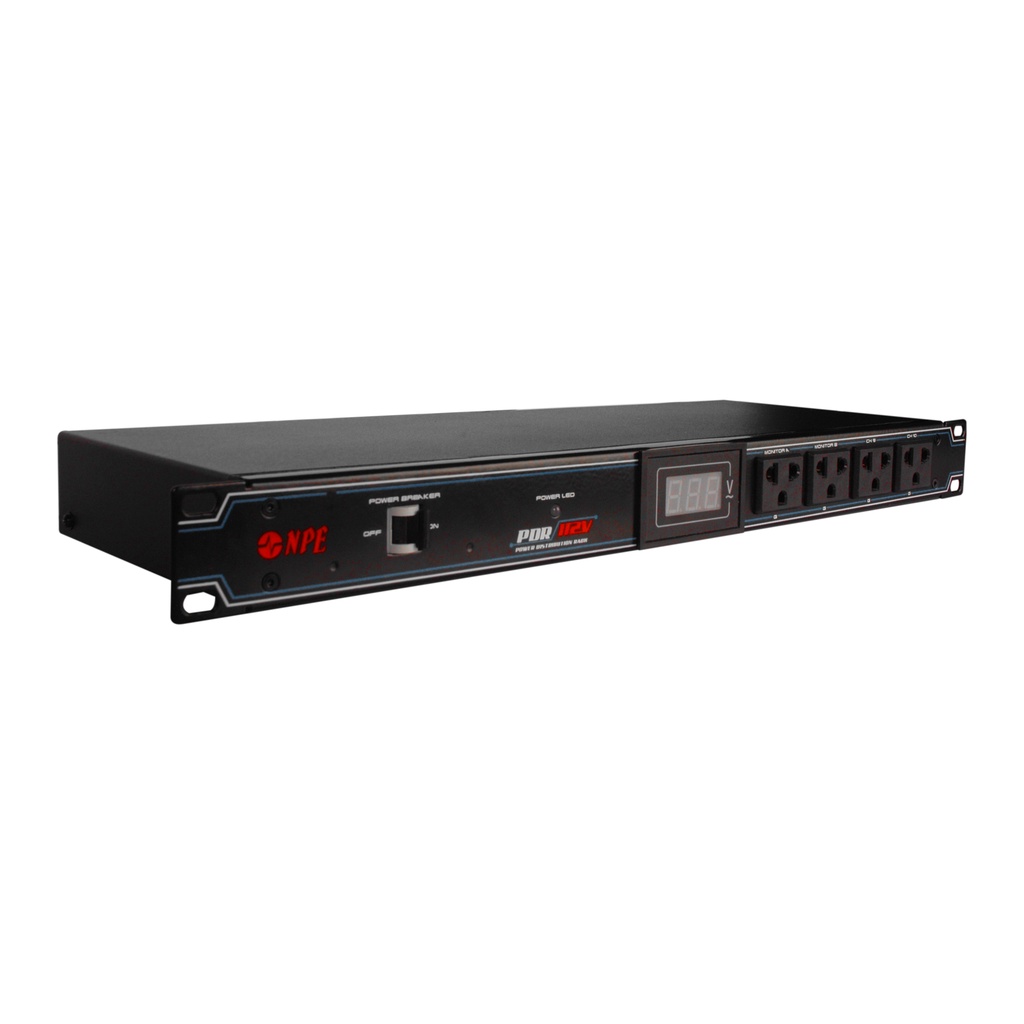 npe-pdr-112v-กล่องปลั๊กไฟติดแร็ค-ขนาด-1u-power-distribution-rack