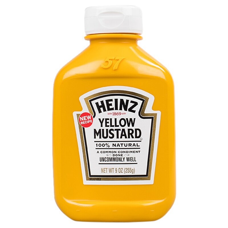 เยลโลว์-มัสตาร์ด-ตรา-ไฮนซ์-yellow-mustard-heinz-ขนาด-255-g-ชนิดขวดบีบ-จากสหรัฐอเมริกา-สินค้าพร้อมส่ง