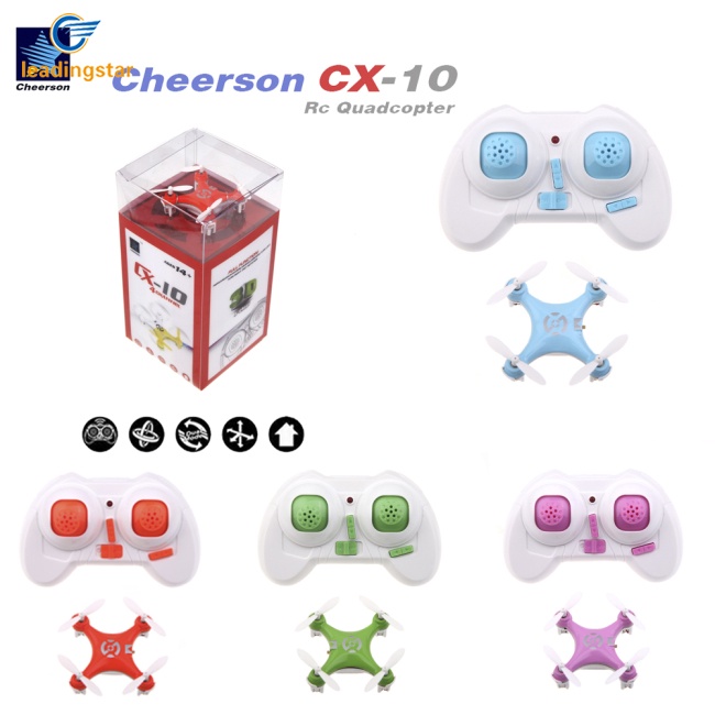 leadingstar-ควอดคอปเตอร์บังคับ-cheerson-cx-10-cx10-mini-2-4g-4ch-6-แกน-led-rtf