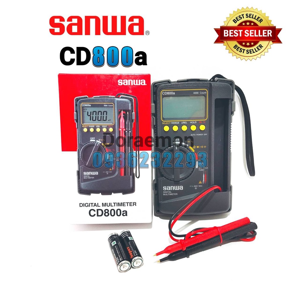 sanwa-cd800a-แท้-100-digital-multimeter-มัลติมิเตอร์ดิจิตอล-มิเตอร์วัดไฟ-ดิจิตอลมัลติมิเตอร์-มิเตอร์วัดกระแสไฟ