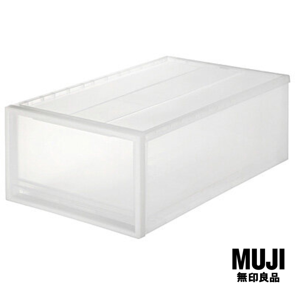 มูจิ กล่องเก็บของโพลีโพรพิลีน MUJI PP Storage Box / Wide / M 40 × 65