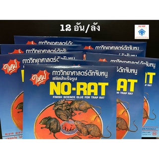 กาววิทยาศาสตร์ดักจับหนู ชนิดสำเร็จรูป NO-RAT (ยกลัง 12กล่อง) กาวดักหนู กำจัดหนู