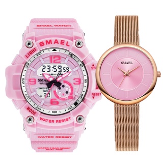 Women Wristwatches Popular Set Quart Watch Rose Gold Watches Sets 1908 1808 Pink Clock reloj hombre Lady Fashion Women B