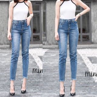 Minimal#ยีนส์บอยตัดปลายขามีS-L