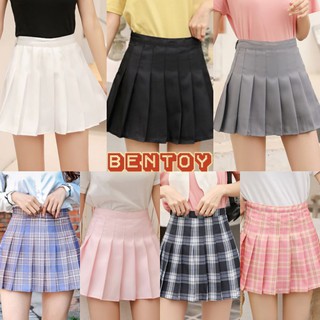 สินค้า Bentoy*พร้อมส่ง*กระโปรงเอวสูงแฟชั่นมีกางเกงข้างในแต่งซิปรูด NO.BZQ3