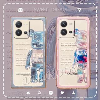 เคสโทรศัพท์มือถือนิ่ม วีโว่ VIVO Y35 Y22 Y22S Y16 Y02S V25 5G V25e 4G 2022 New Smartphone Casing Transparent Softcase Phone Cell Case Cute Lovely Cartoon Bears Protection Cover VIVOY16 VIVOY35 VIVOV25