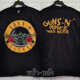 เสื้อยืด เสื้อวง GUNS N ROSES สไตล์วินเทจ ผ้านอกนำเข้า เสื้อวินเทจ เสื้อโอเวอร์ไซส์ เสื้อวงดนตรี