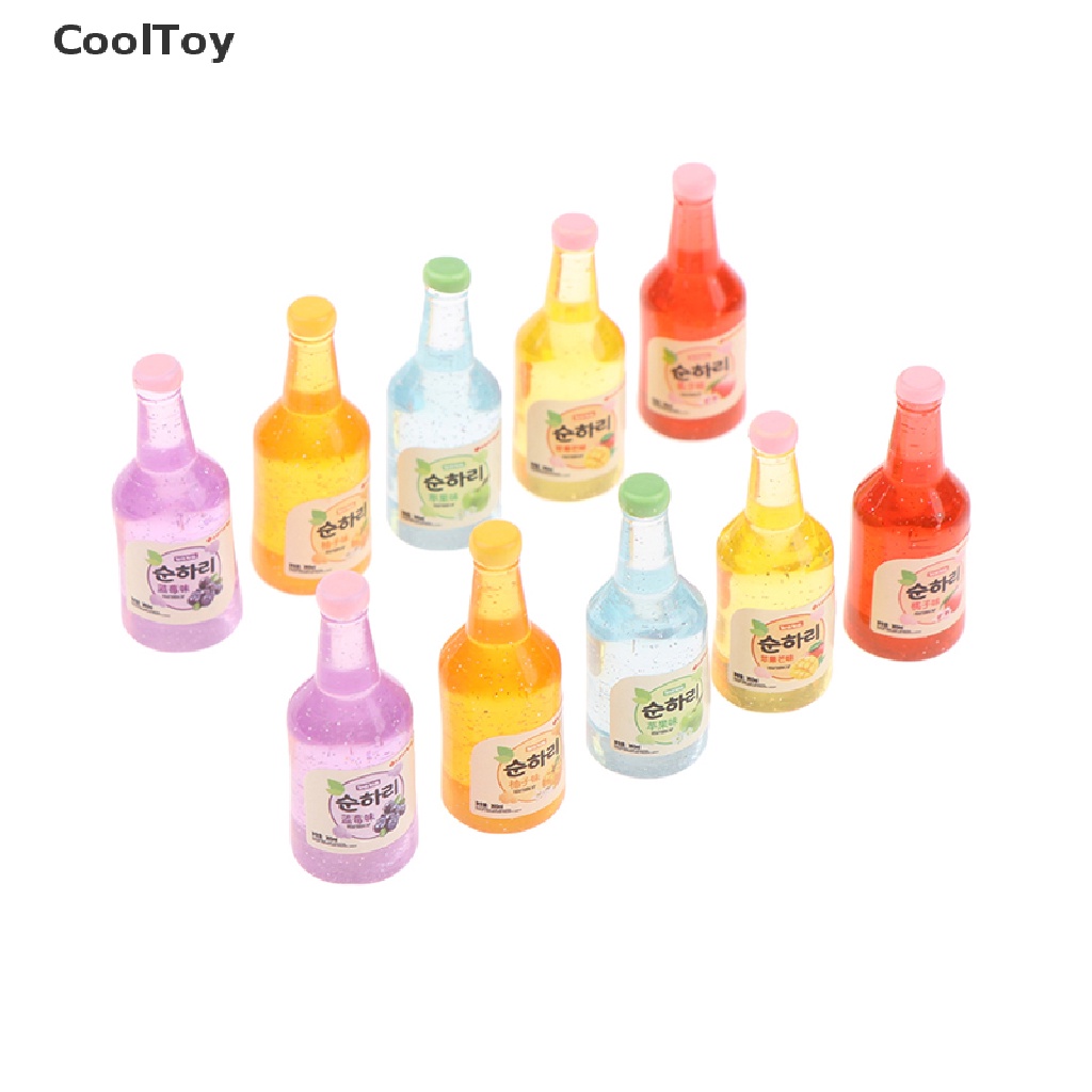 cooltoy-ขวดไวน์ผลไม้จิ๋ว-1-12-อุปกรณ์เสริม-สําหรับบ้านตุ๊กตา-10-ชิ้น