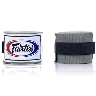 แฟร์เท็กซ์ ผ้าพันมือต่อยมวย ชกมวย ผ้าพันมือนักมวย สีเทา Fairtex Muay Thai Hand Wraps Inner Boxing Gloves Gray Color