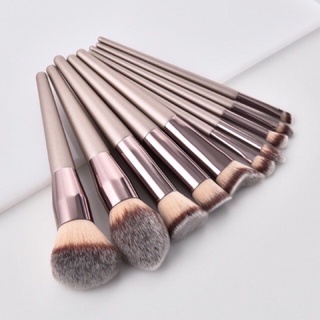 เซตแปรงแต่งหน้า 10 ชิ้น คุ้มมาก Brush Set เซตแปรง เซ็ตแปรงแต่งหน้า แปรงแต่งหน้า ปัดแก้ม อายแชโดว์