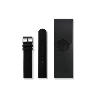ภาพหน้าปกสินค้าSimpl Watch สายนาฬิกาข้อมือหนังวัวแท้สีดำ (16 / 20mm) (บัคเคิลเงิน / ดำ) ที่เกี่ยวข้อง