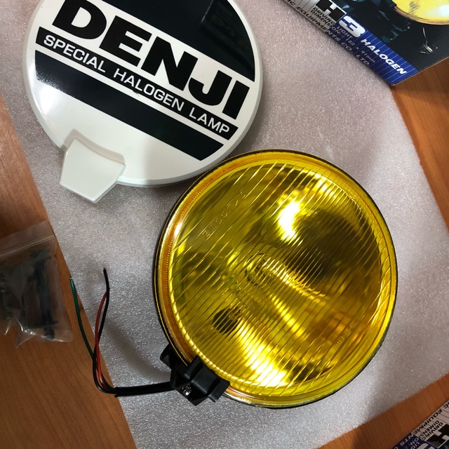 ไฟสปอร์ตไลท์-denji-dj100-12v-และ-24v-เลนส์สีเหลือง-ขนาด-7-sale-ราคาพิเศษ