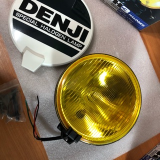 ไฟสปอร์ตไลท์ Denji DJ100) 12V และ 24V เลนส์สีเหลือง ขนาด 7”  (SALE!!!! ราคาพิเศษ)