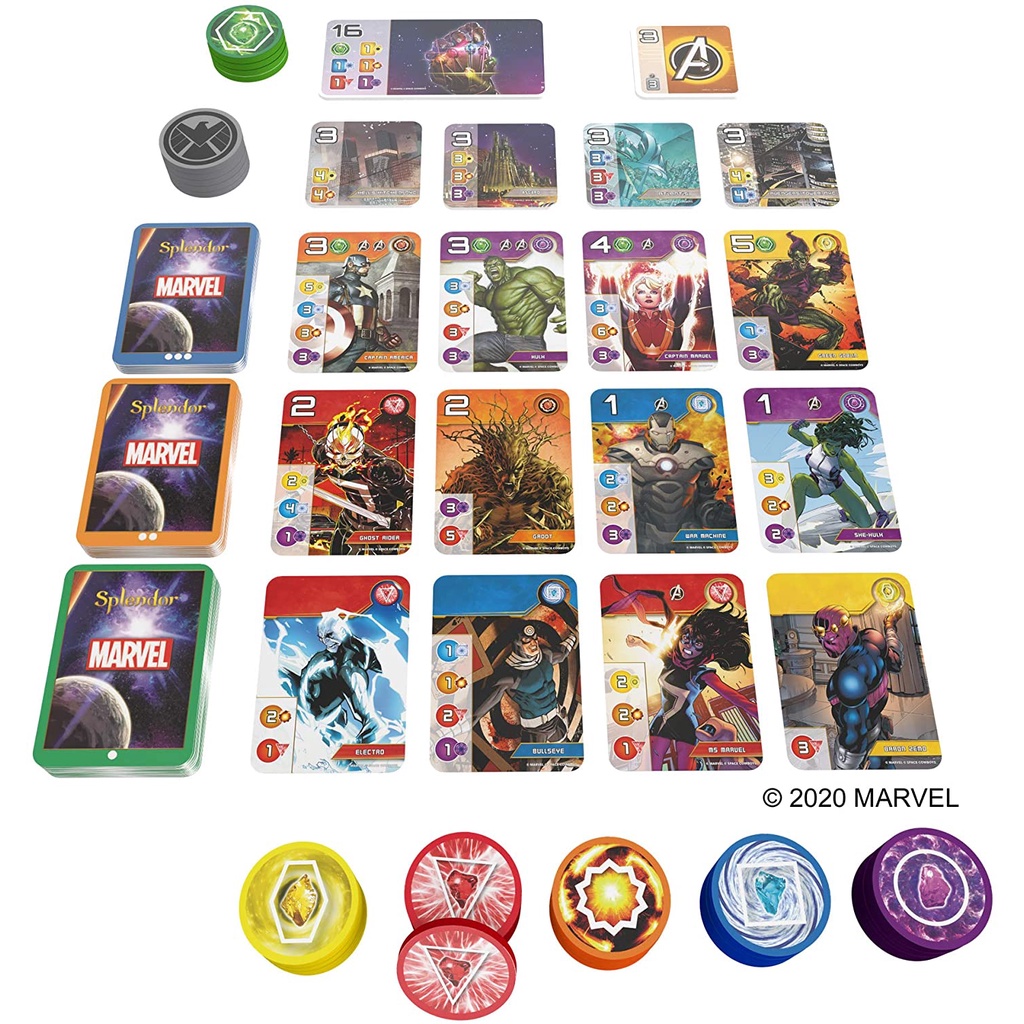 splendor-marvel-board-game-เหรียญพลาสติก-ภาษาอังกฤษ-บอร์ดเกม-เกมค้าเพชร