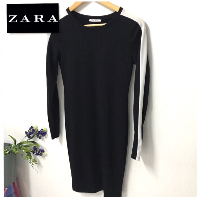 zara-เดรสยาวผ้ายืดอย่างดี-มือสอง-szis-s-m