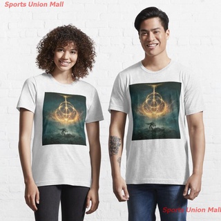 ดาวเคราะห์เกม การ์ตูน โลกเสมือนจริง ผู้ชาย เสื้อยืด Elden Ring Essential T-Shirt เสื้อคู่ ยุโรปและอเมริกา เทรนด์เสื้อยืด