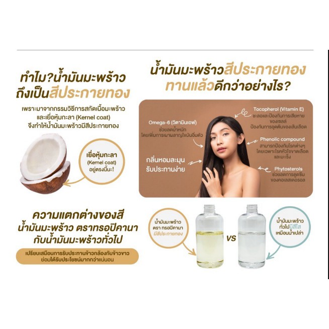 ภาพสินค้าผลิต 09/2023 น้ำมันมะพร้าวสกัดเย็นออร์แกนิค ทรอปิคานา ออยล์ 250 มล. (1 ขวด) จากร้าน thaiwita บน Shopee ภาพที่ 2