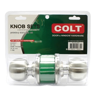 Chaixing Home ลูกบิดห้องทั่วไปหัวกลมสเตนเลส 304 COLT รุ่น 8327-302 ขนาด 65 มม. สีสเตนเลส