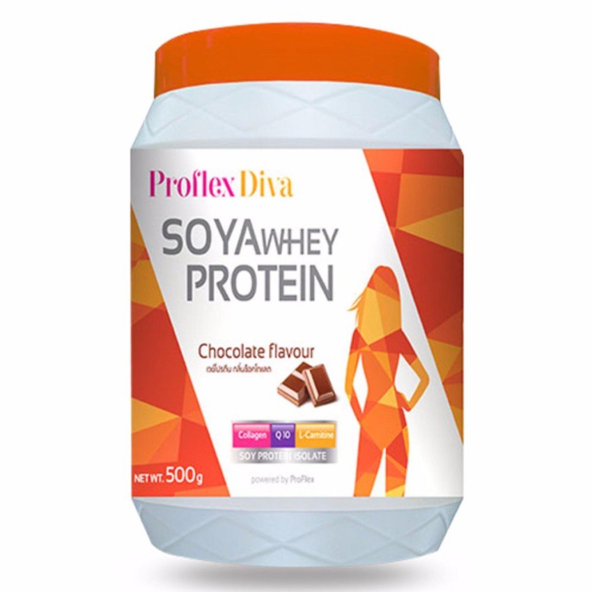 proflex-diva-whey-protein-chocolate-500-g-เสริมสร้างความสวยงาม