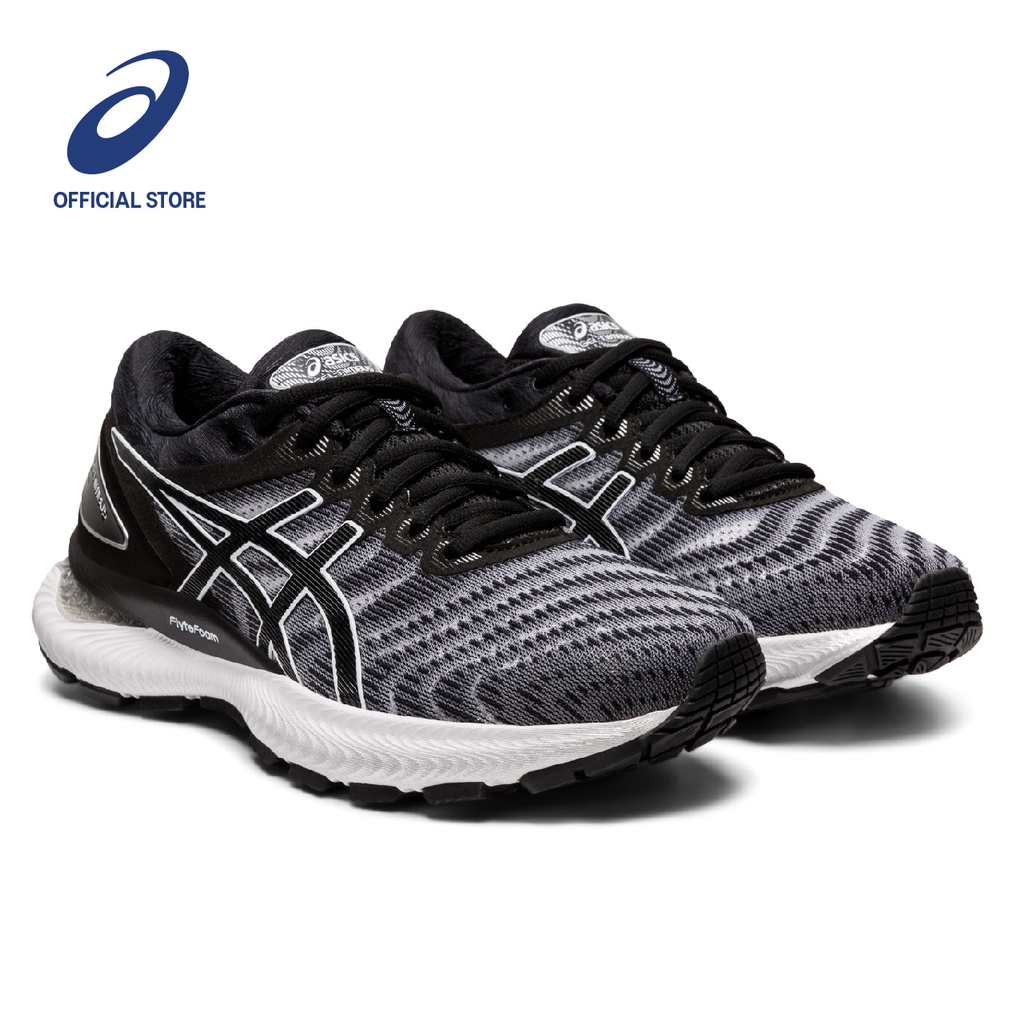 ASICS GEL NIMBUS 22 WOMEN RUNNING WHITE BLACK Shopee Thailand