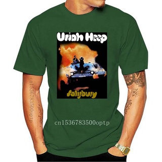 ขายดี!ขายดี เสื้อยืดคลาสสิก ลาย Uriah Heep Salisbury สีดํา OGkejp85HAbokm67S-5XL