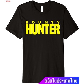 Illicit Bounty Hunterเสื้อยืดถักฤดูร้อน Bounty Hunter Fugitive Recovery Agent Bail Bondsman Duty Premium T-Shirt Bounty