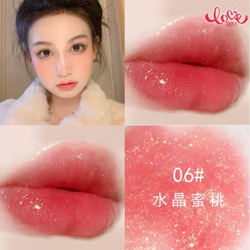 ภาพสินค้าลิปสติกที่ให้ความชุ่มชื้นของนักเรียนลิปกลอสที่ให้ความชุ่มชื้นและแวววาวเคลือบริมฝีปากวุ้นแก้ว   Student moisturizing lipstick moisturizing lip gloss and shimmering glaze glass jelly lip glaze จากร้าน aibolai888.th บน Shopee ภาพที่ 6